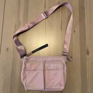 Athleta pink crossbody bag
